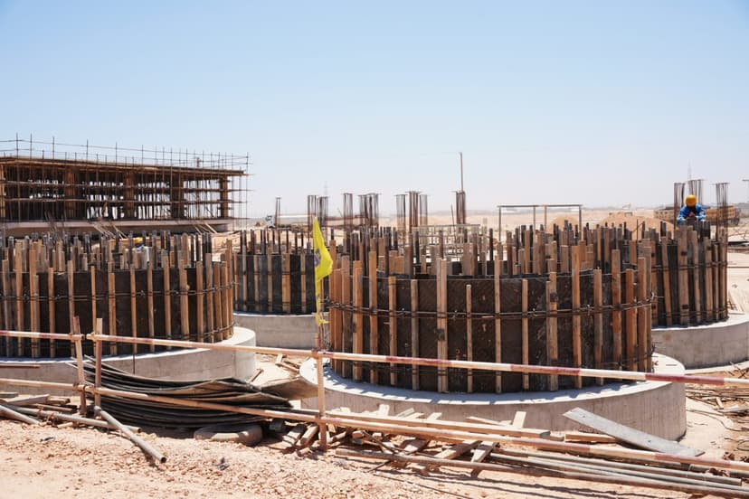 Concrete Foundations and Formwork at Benghazi Steel Complex